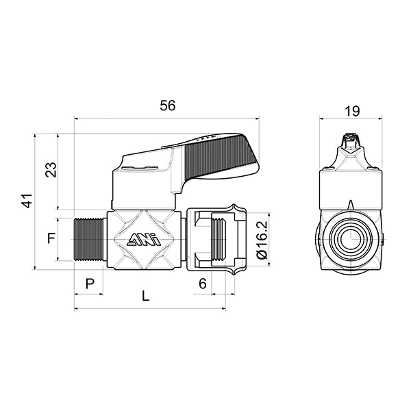 AIR/10 | AIR/11 | AIR/12 - Robinet de ligne MÂLE avec ÉCROU fraisé - Robinets et Vannes - Raccords - Ani (Pack de 5 pièces) AIR/10 | AIR/11 | AIR/12 - Robinet de ligne MÂLE avec ÉCROU fraisé - Robinets et Vannes - Raccords - Ani (Pack de 5 pièces)